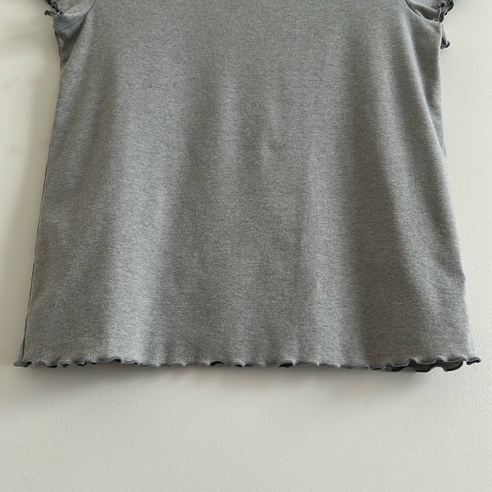 Art Class Girls’ Curled Edge Short Sleeve Tee (Gray) - Picture 7 of 15